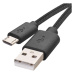 Nabíjecí a datový kabel USB-A 2.0 / micro USB-B 2.0, 2 m, černý