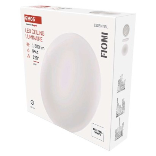 LED přisazené svítidlo FIONI, kruhové bílé 18W neutrální b., IP44