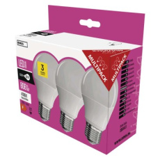 LED žárovka Classic A60 / E27 / 8,5 W (60 W) / 806 lm / neutrální bílá - 3ks