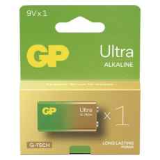 Alkalická baterie GP Ultra 9V (6LF22)