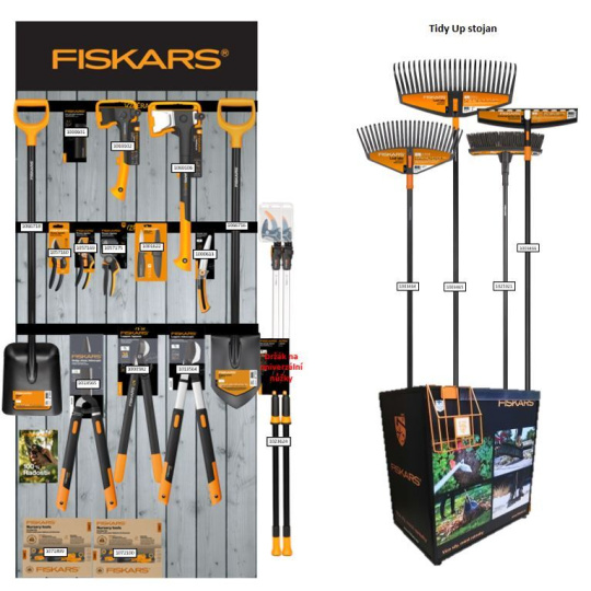 Koncept - Fiskars Planogram "B" regálový stojan 1x