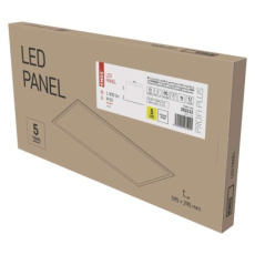 LED panel 30×60, obdélníkový vestavný bílý, 18W neutrální bílá, Emergency