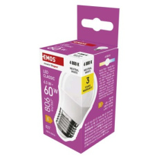 LED žárovka Classic Mini Globe / E27 / 6,5 W (60 W) / 806 lm / neutrální bílá