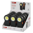 COB LED svítilna  plastová, 3× AAA - 12ks