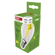 LED žárovka Filament Mini Globe  / E14 / 7 W (75 W) / 1055 lm / neutrální bílá