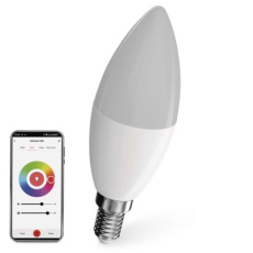 Chytrá LED žárovka GoSmart svíčka / E14 / 4,8 W (40 W) / 470lm / RGB / stmívatelná / WiFi