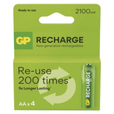 Nabíjecí baterie GP Recharge 2100 AA (HR6) 4ks - 4ks