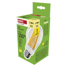 LED žárovka Filament A70 / E27 / 18 W (150 W) / 2452 lm / teplá bílá