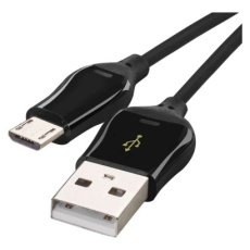 Rychlonabíjecí a datový kabel USB-A 2.0 / micro USB-B 2.0, Quick Charge, 1 m, černý