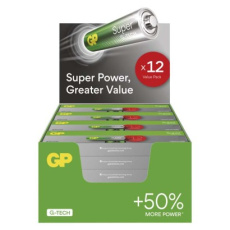 Alkalická baterie GP Super AAA (LR03), 288 ks, display box - 288ks