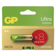 Alkalická baterie GP Ultra AA (LR6), 8 ks - 8ks