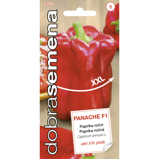 Dobrá semena Paprika zel. - Panache F1 10s kvadratická XXL