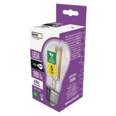 LED žárovka Filament A60 A CLASS/ E27 / 3,8 W (60 W) / 806 lm / neutrální bílá