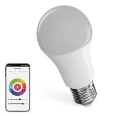 Chytrá LED žárovka GoSmart A60 / E27 / 9 W (60 W) / 806 lm / RGB / stmívatelná / WiFi