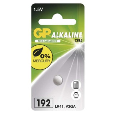 Alkalická knoflíková baterie GP 192F (LR41)